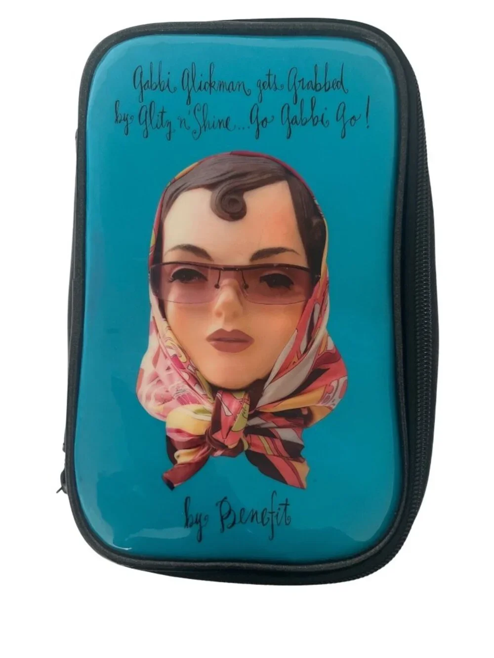 Benefit Cosmetics Makeup Bag With Zipper Closure & Iconic Gabbi Glickman Design